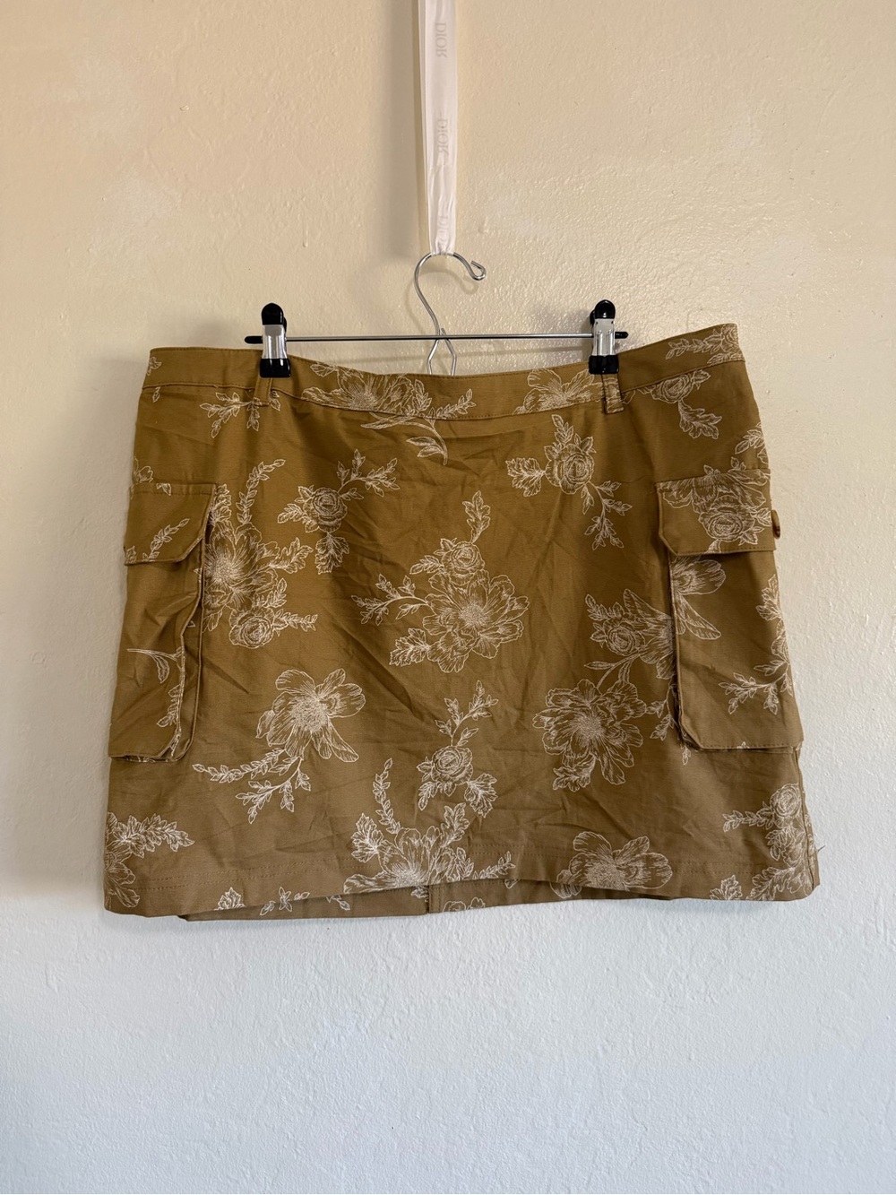 Future Collective Y2K Floral Cargo Mini Skirt